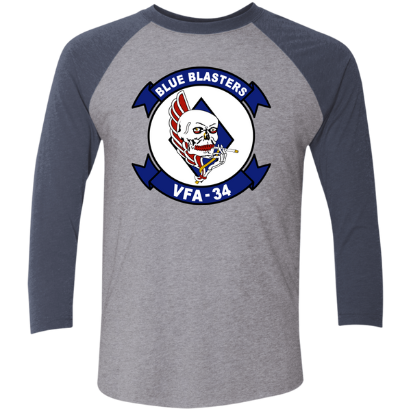 VFA 34 1 Baseball Raglan T-Shirt