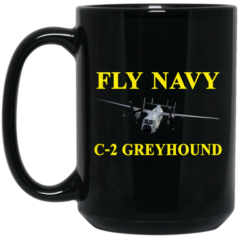 Fly Navy C-2 3 Black Mug - 15oz