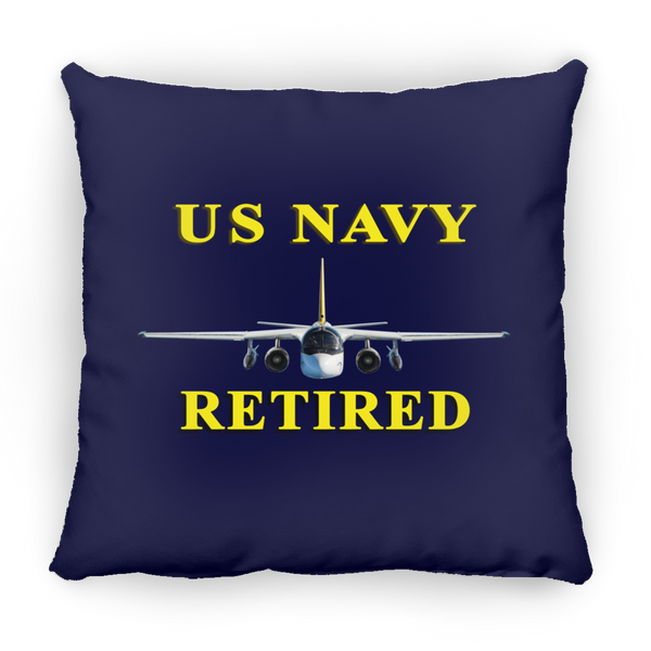 Navy Retired 2 Pillow - Square - 14x14