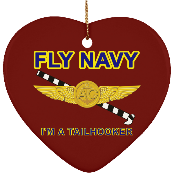 Fly Navy Tailhooker 2 Ornament - Heart