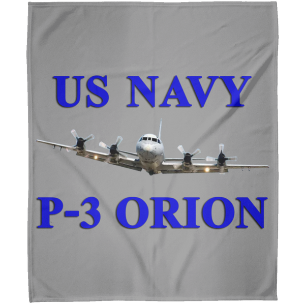 US Navy P-3 1 Blanket - Arctic Fleece Blanket 50x60