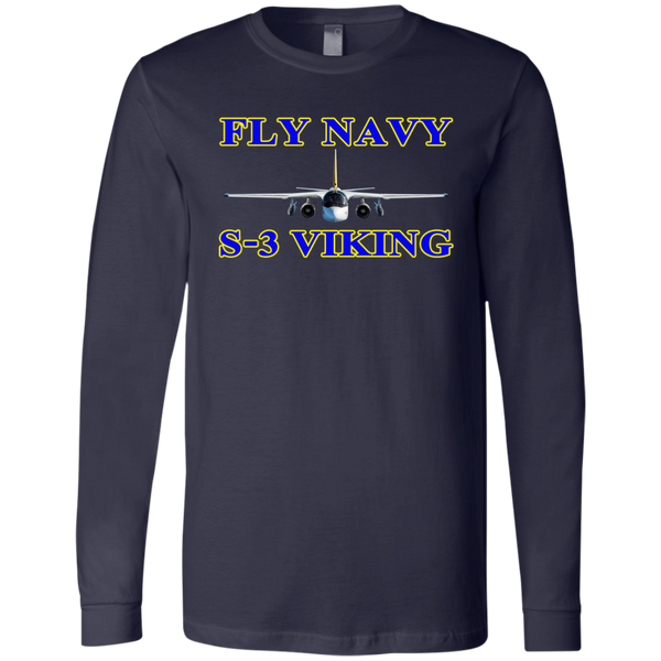 Fly Navy S-3 1 LS Jersey T-Shirt