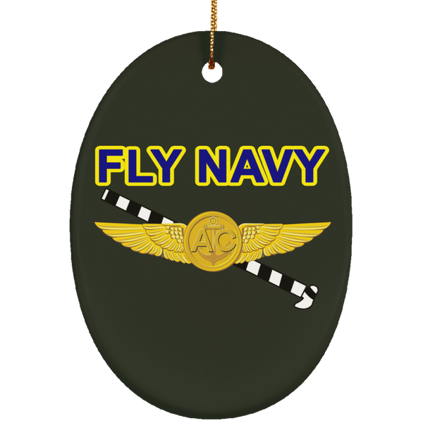 Fly Navy Tailhook 2 Ornament - Oval