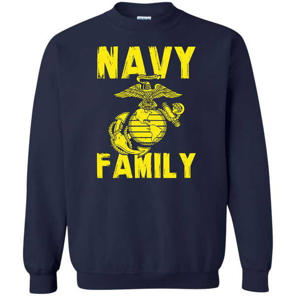 Navy Family Semper Fi 1 Crewneck Pullover Sweatshirt