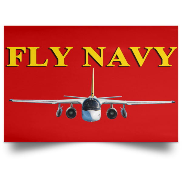 Fly Navy S-3 4 Poster – Landscape