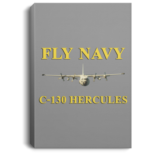 Fly Navy C-130 3 Canvas -  Portrait .75in Frame