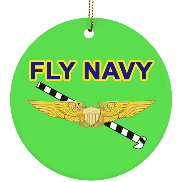 Fly Navy Tailhook 3 Ornament - Circle