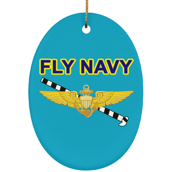 Fly Navy Tailhook 1 Ornament - Oval