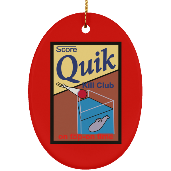 Quik Kill Club Ornament - Oval
