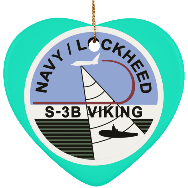 S-3 Viking 7 Ornament - Heart