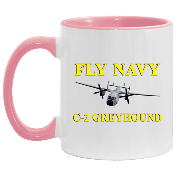 Fly Navy C-2 3 Accent Mug - 11oz