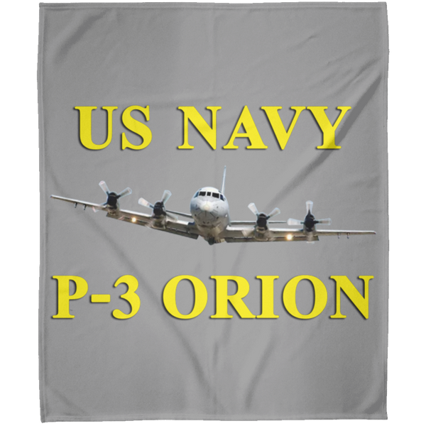 US Navy P-3 3 Blanket - Arctic Fleece Blanket 50x60