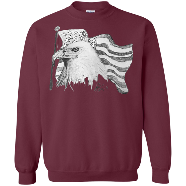 Eagle 101 Printed Crewneck Pullover Sweatshirt