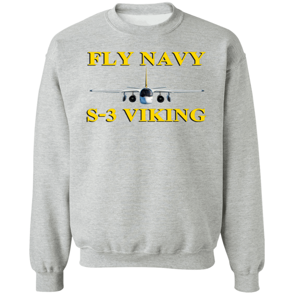 Fly Navy S-3 3 Crewneck Pullover Sweatshirt