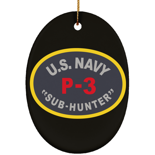 P-3 Sub Hunter Ornament - Oval
