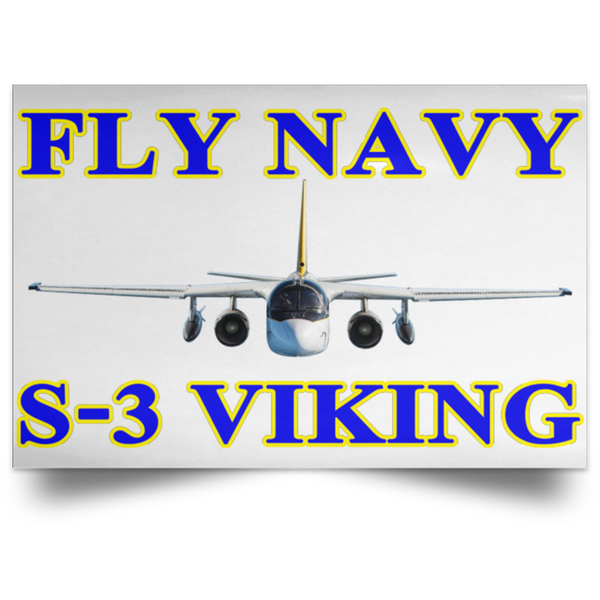 Fly Navy S-3 1 Poster – Landscape