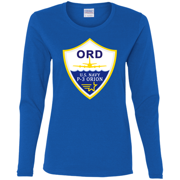 P-3 Orion 3 ORD Ladies' Cotton LS T-Shirt