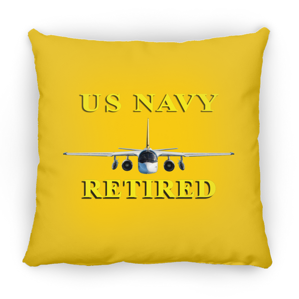 Navy Retired 2 Pillow - Square - 14x14