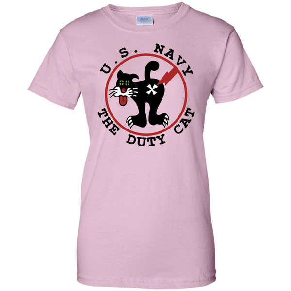 Duty Cat 4 Ladies Custom Cotton T-Shirt