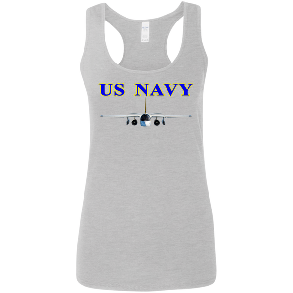 US Navy S-3 2 Ladies' Softstyle Racerback Tank