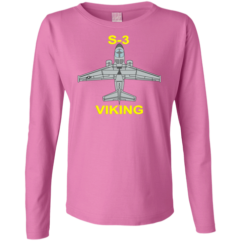 S-3 Viking 11 Ladies' LS Cotton T-Shirt