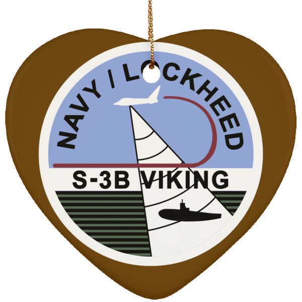 S-3 Viking 7 Ornament - Heart