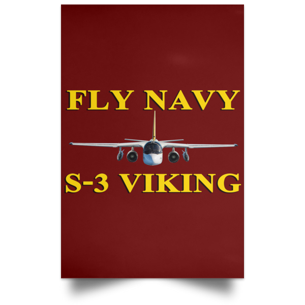 Fly Navy S-3 3 Poster - Portrait