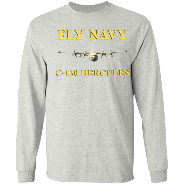 Fly Navy C-130 3 LS Ultra Cotton T-Shirt