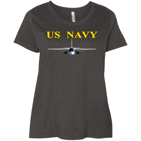 US Navy S-3 4 Ladies' Curvy T-Shirt