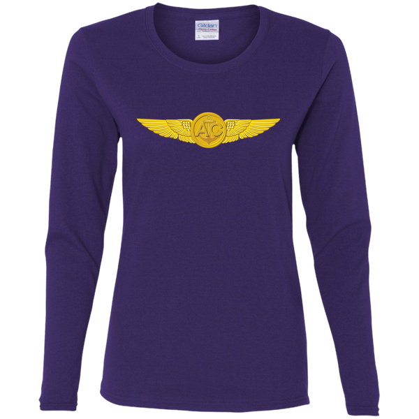 Aircrew 1 Ladies' Cotton LS T-Shirt