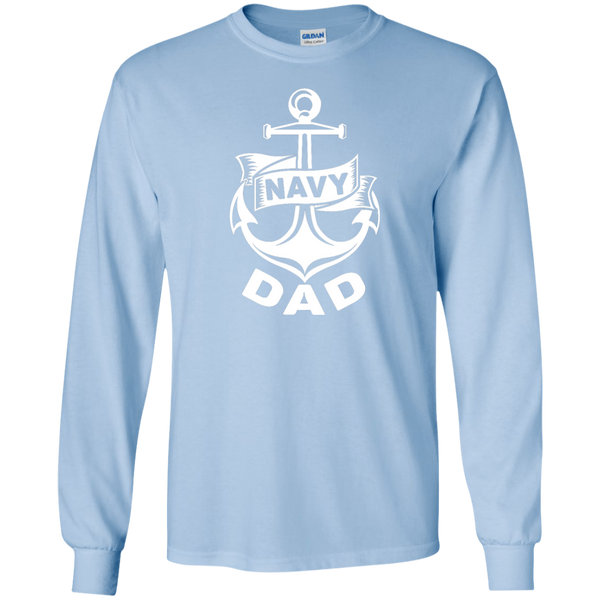 Navy Dad 1 LS Ultra Cotton Tshirt