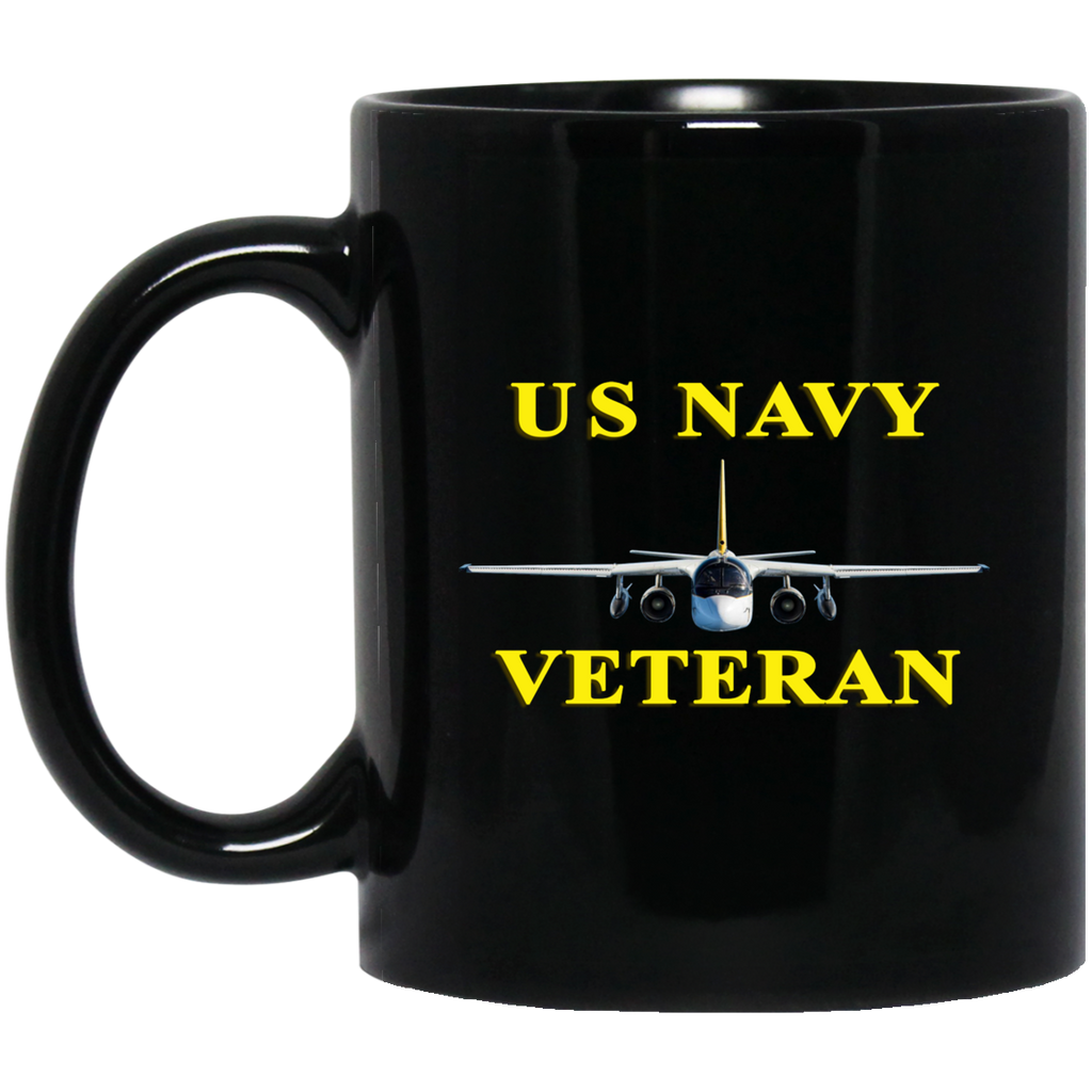 Navy Vet 3 Black Mug - 11oz