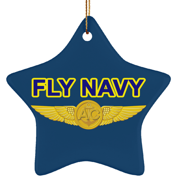 Fly Navy Aircrew Ornament - Star