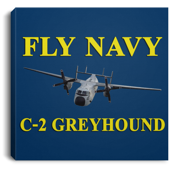 Fly Navy C-2 3 Canvas - Square .75in Frame