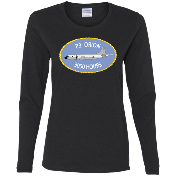 P-3 Orion 9 3000 Ladies' Cotton LS T-Shirt