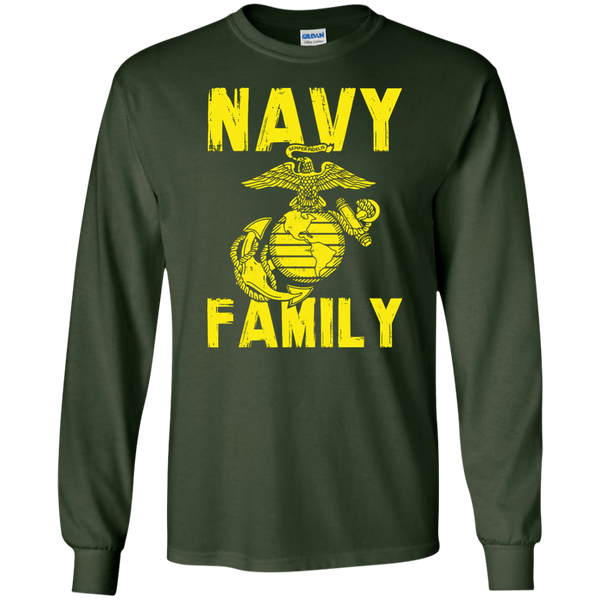Navy Family Semper Fi 1 LS Ultra Cotton Tshirt