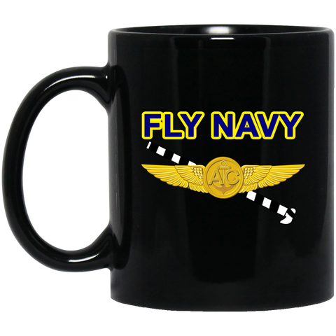 Fly Navy Tailhook 2 Black Mug - 11oz