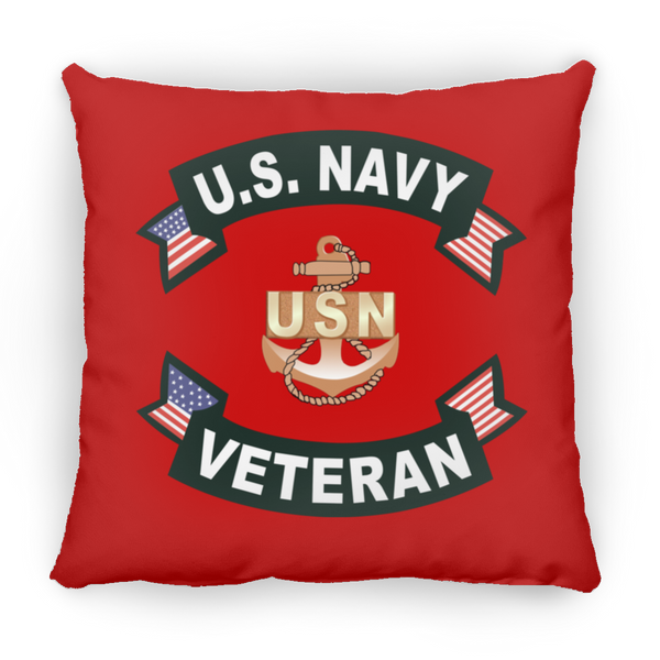 Navy Vet 1 Pillow - Square - 16x16