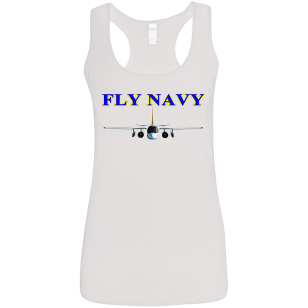 Fly Navy S-3 2 Ladies' Softstyle Racerback Tank