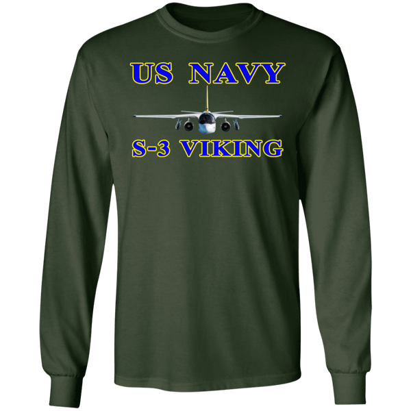 US Navy S-3 1 LS Ultra Cotton T-Shirt