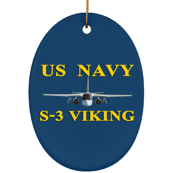 US Navy S-3 3 Ornament - Oval