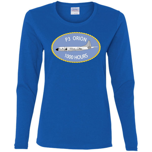 P-3 Orion 9 1000 Ladies' Cotton LS T-Shirt