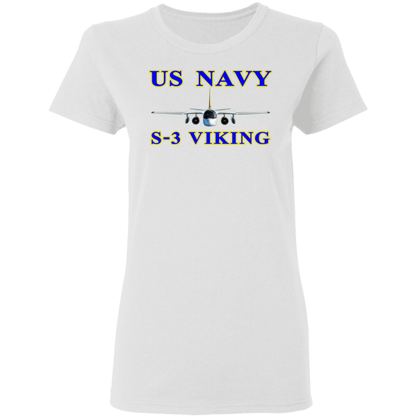 US Navy S-3 1 Ladies' Cotton T-Shirt