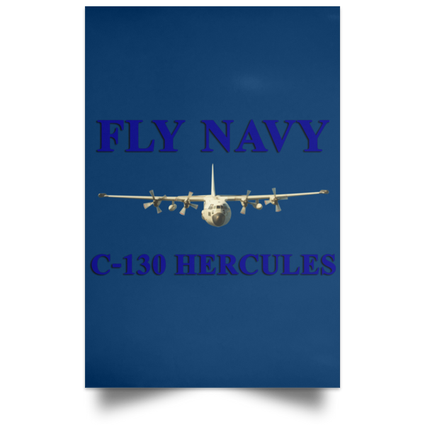 Fly Navy C-130 1 Poster - Portrait