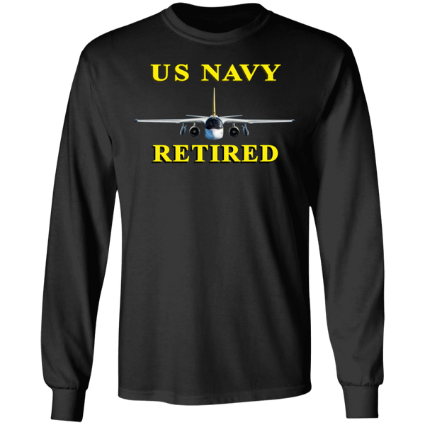 Navy Retired 2 LS Ultra Cotton T-Shirt