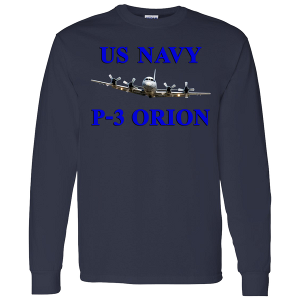 US Navy P-3 1 LS Ultra Cotton T-Shirt