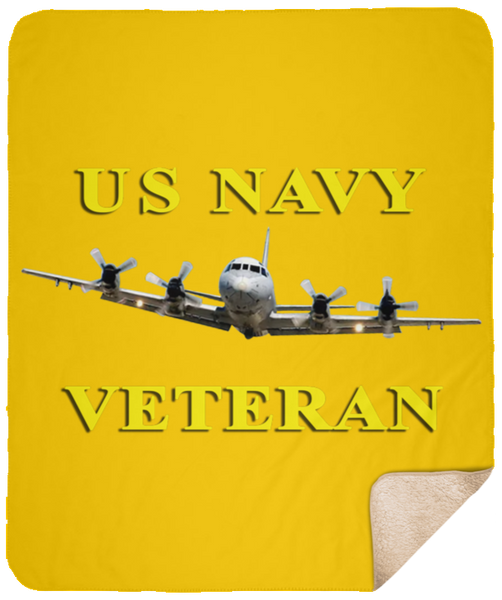 Navy Vet 2 Blanket - Sherpa 50x60