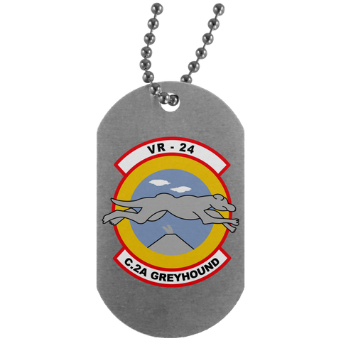 VR 24 5 Dog Tag - Silver