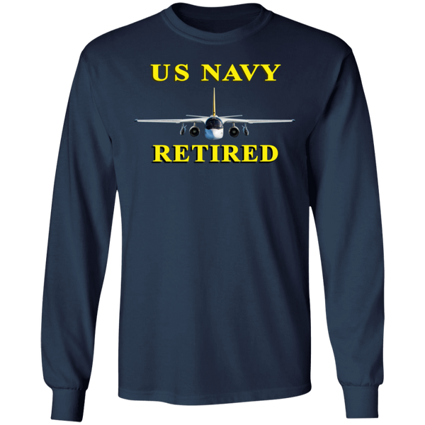 Navy Retired 2 LS Ultra Cotton T-Shirt