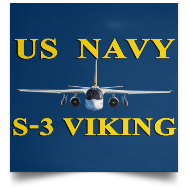 US Navy S-3 3 Poster - Square